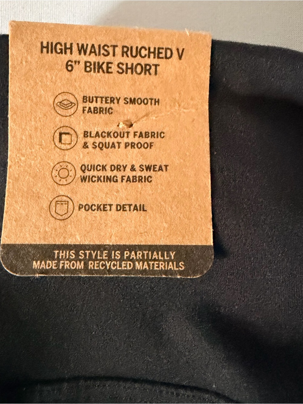 PINK Victoria's Secret Black Drawstring High-Rise Athletic Shorts - Picture 4 of 5